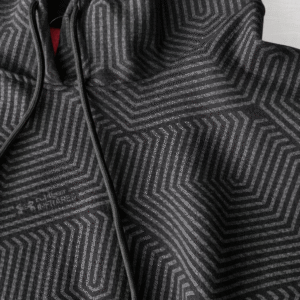 Sudadera Unisex Ligera con Gorro – Negro Texturizado