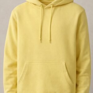 Sudadera Unisex Premium con Gorro – Amarillo Suave
