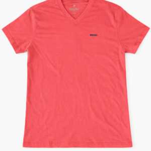 Playera Silver Plate Ligera 120 g – Cuello V Coral