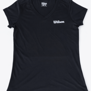 Playera Deportiva Cuello V Wilson 120 g – Negro